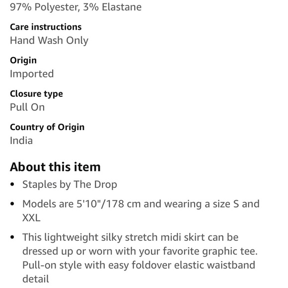 Silk Skirt hot pink - Picture 2 of 2